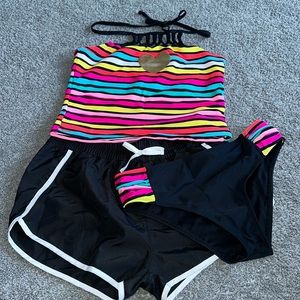 Girls 3 piece tankini set